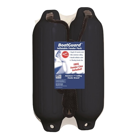 Active Athlete 31015B2P Fender Kit - Black - 5 x 18 in. AC3664325